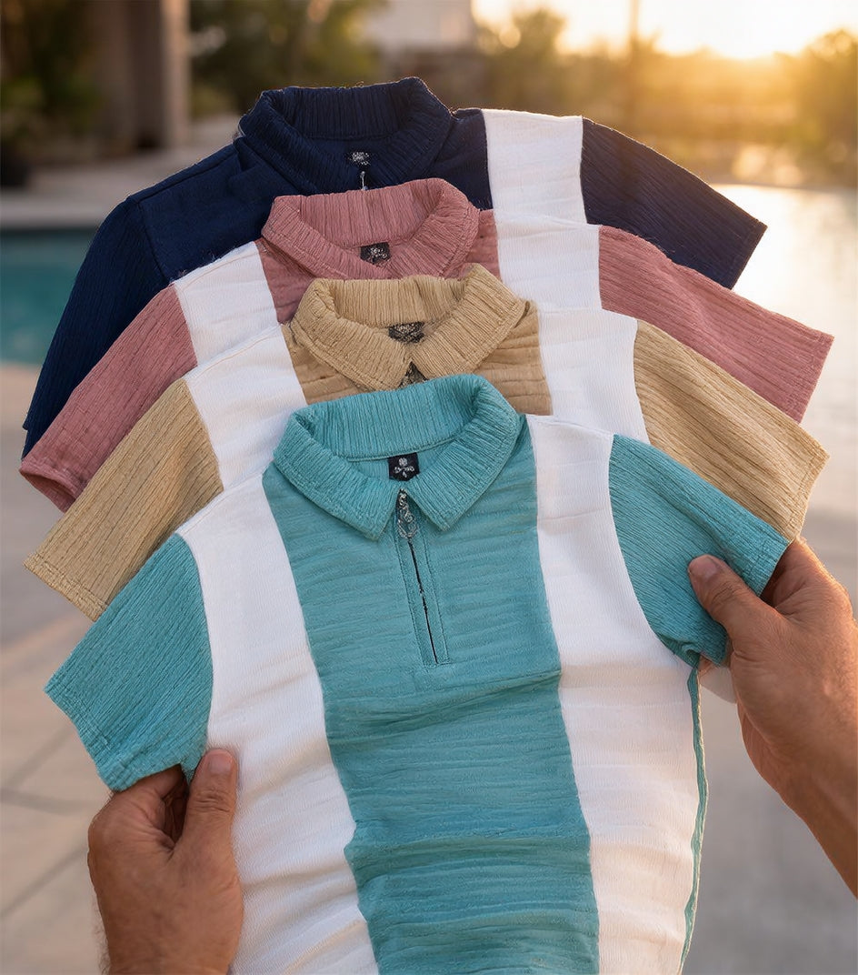 A Astripped Zipper cloth 4 pieces Rs.999 Only