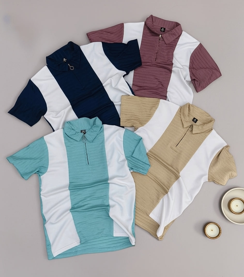 A Astripped Zipper cloth 4 pieces Rs.999 Only