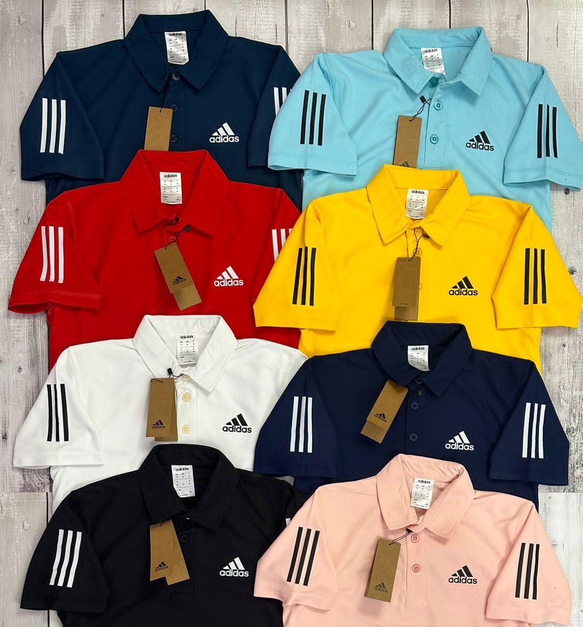 Adidas Polo Tshirts 3 Pieces 599